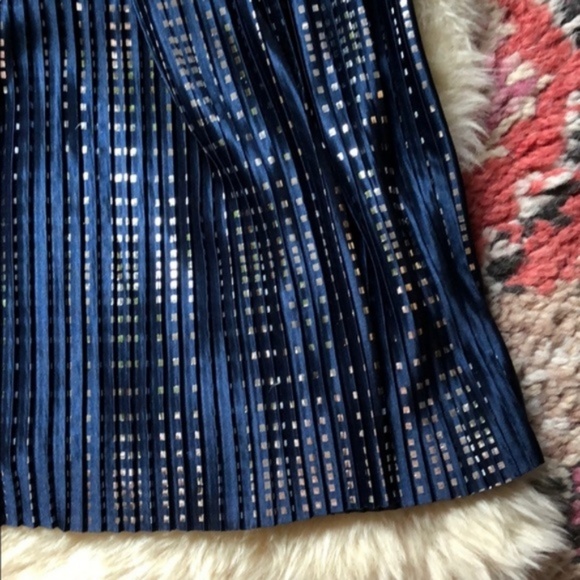 Anthr Sabina Musayev Cassia Shine Midi Skirt Metal - Picture 3 of 8